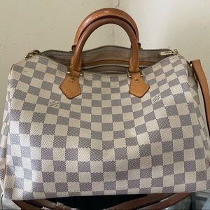 LOUIS VUITTON SPEEDY 30 BANDOULIERE - Damier Azur